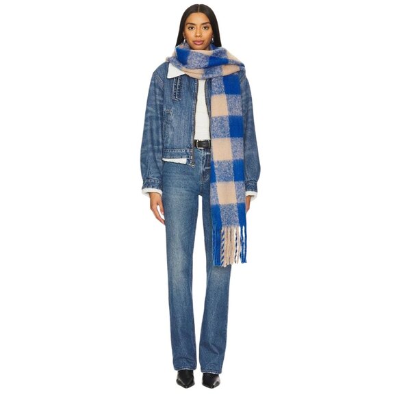 Rails Oslo Scarf in Cobalt Camel New Womens Wrap Shawl - Picture 2 of 11